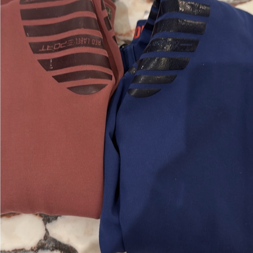 Red and Blue Activewear Leggings